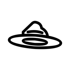 hat icon or logo isolated sign symbol vector illustration - high quality black style vector icons
