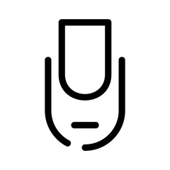 nail icon or logo isolated sign symbol vector illustration - high quality black style vector icons
