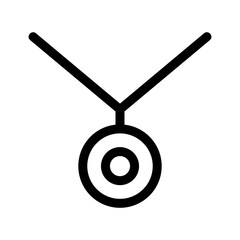necklace icon or logo isolated sign symbol vector illustration - high quality black style vector icons
