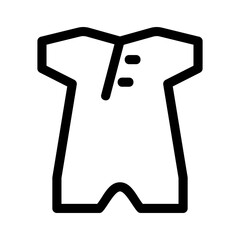 onesie icon or logo isolated sign symbol vector illustration - high quality black style vector icons
