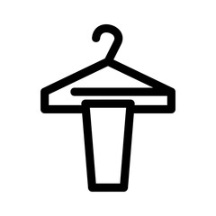 scarf hanger icon or logo isolated sign symbol vector illustration - high quality black style vector icons
