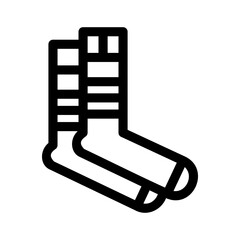 socks icon or logo isolated sign symbol vector illustration - high quality black style vector icons
