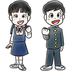 学生のイラスト