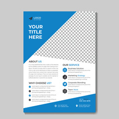 Abstract business flyer design and creative design template