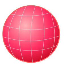 red globe isolated on white