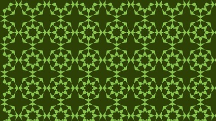 Abstract green background with traditional motif. Modern horizontal design vector for mobile apps and wallpapers