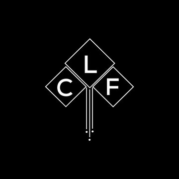 CLF letter logo design with white background in illustrator, CLF vector logo modern alphabet font overlap style.
