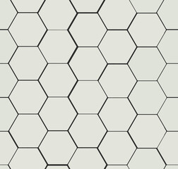 Different shades cool white color rhombs simple drawing geometric figures seamless pattern