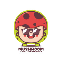 Mushroom cartoon. plant vector illustration