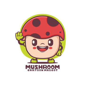 Mushroom cartoon. plant vector illustration