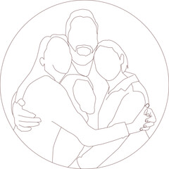 Sketch Illustration vector graphic of Family. Perfect for logos and poster, graphic sources.