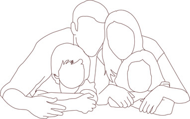 Sketch Illustration vector graphic of Family. Perfect for logos and poster, graphic sources.