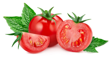 Tomato isolated on white background