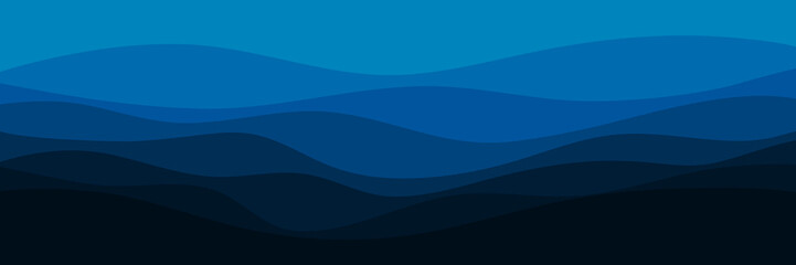 creative sunset minimalist wave pattern vector illustration good for wallpaper, background, backdrop design, and design template