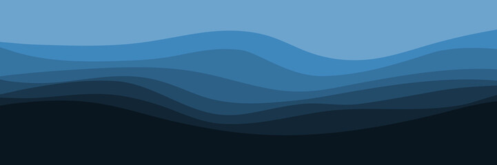 creative sunset minimalist wave pattern vector illustration good for wallpaper, background, backdrop design, and design template