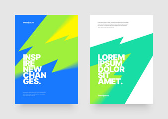 Vector layout template design for sports event, companies or any business related. Poster design with abstract shapes. © dimakostrov