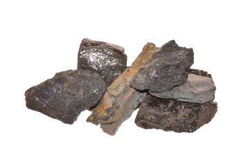 coal isolated on white background