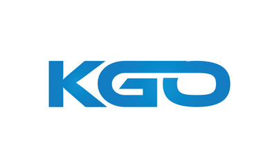 Connected KGO Letters logo Design Linked Chain logo Concept