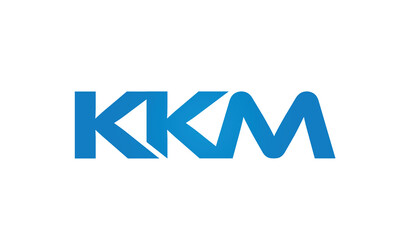 Connected KKM Letters logo Design Linked Chain logo Concept