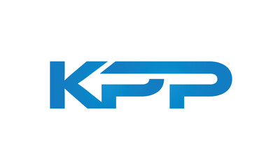 Connected KPP Letters logo Design Linked Chain logo Concept