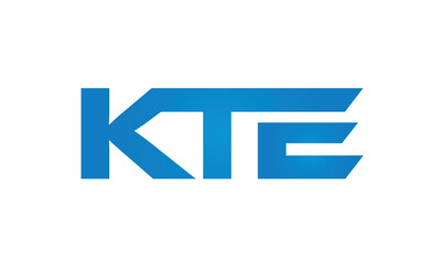 Connected KTE Letters logo Design Linked Chain logo Concept