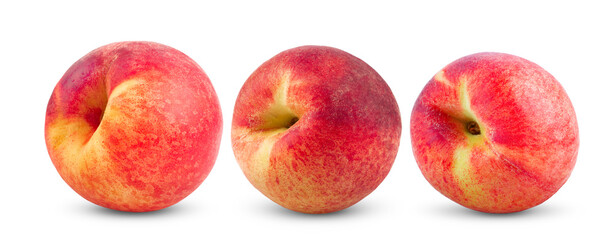 Peach isolated on white