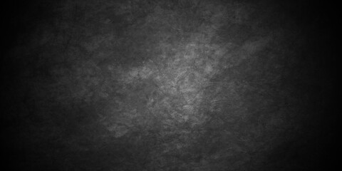Dark Black stone cracked grunge concrete backdrop texture background anthracite panorama. Panorama dark grey black slate background or texture.