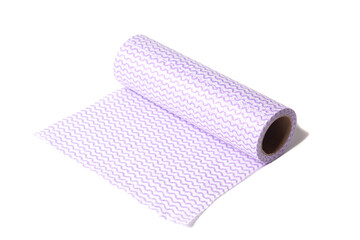 Kitchen towel roll isolated on a white background