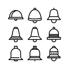 bell icon or logo isolated sign symbol vector illustration - high quality black style vector icons

