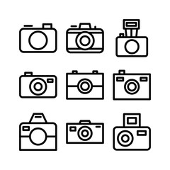 camera icon or logo isolated sign symbol vector illustration - high quality black style vector icons
