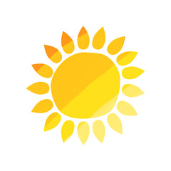 太陽　グラデーション　黄色