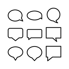 speech bubble icon or logo isolated sign symbol vector illustration - high quality black style vector icons
