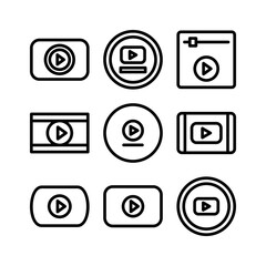 video icon or logo isolated sign symbol vector illustration - high quality black style vector icons
