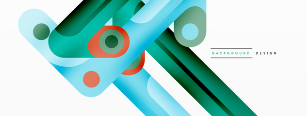 Lines geometric creative abstract background. Bright color line composition for wallpaper, banner, background or landing