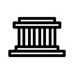 bank icon or logo isolated sign symbol vector illustration - high quality black style vector icons
