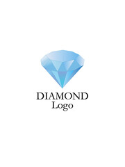 Diamond vector illustration. You can use this illustration like logo for Jewelry Store.