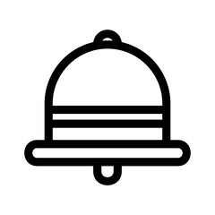 Obraz premium bell icon or logo isolated sign symbol vector illustration - high quality black style vector icons 
