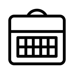 calendar icon or logo isolated sign symbol vector illustration - high quality black style vector icons
