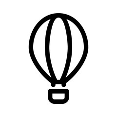 hot air balloon icon or logo isolated sign symbol vector illustration - high quality black style vector icons

