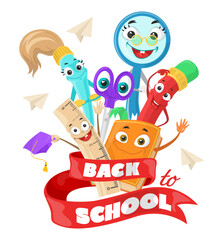 Back to school september sale creative vector