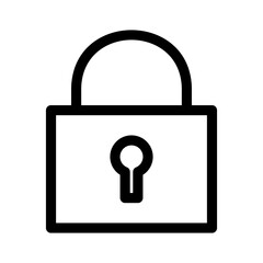 lock icon or logo isolated sign symbol vector illustration - high quality black style vector icons
