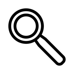 magnifying glass icon or logo isolated sign symbol vector illustration - high quality black style vector icons
