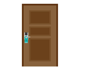 ホテルのドアプレート　Please make up this room