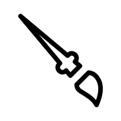 paint brush icon or logo isolated sign symbol vector illustration - high quality black style vector icons
