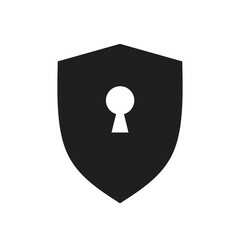 security icon vector with simple design