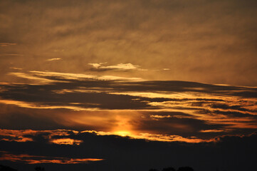 Sunset sky after the storm