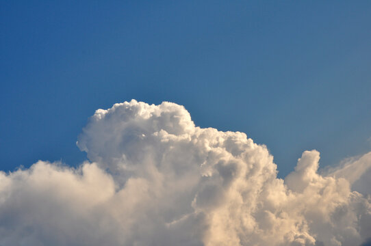 Beautiful blue sky with clouds