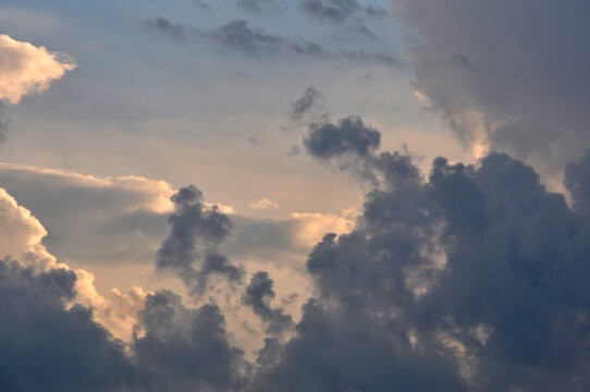 Sunset sky after the storm