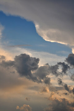 Sunset sky after the storm