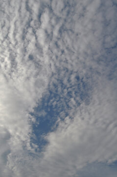 Beautiful blue sky with clouds